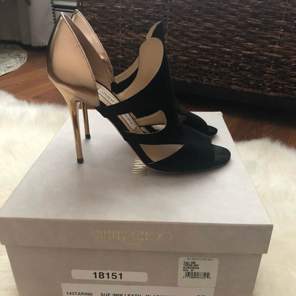 Jimmy Choo peep toe bootie size 37